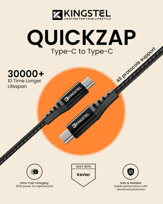 QuickZap 65W Type-C to Type-C Cable