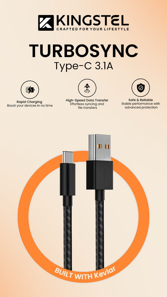 TURBOSYNC – Type-C 3.1A USB Cable